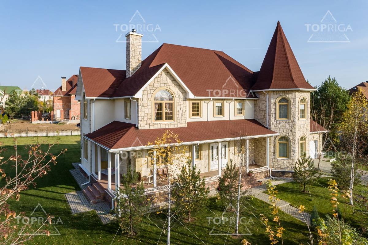 Фасад, Дом в поселке Княжье Озеро - на topriga.ru