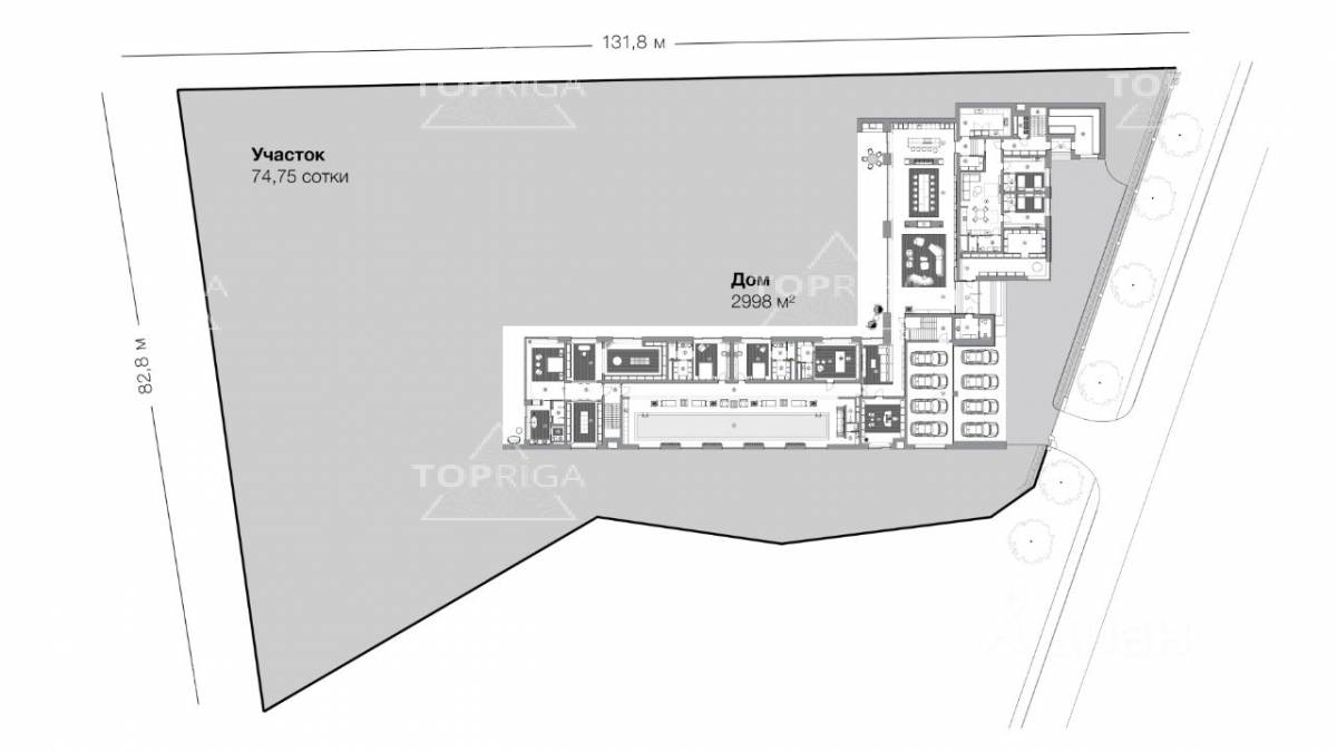 Гостиная, холл, Дом в поселке Ренессанс парк - на topriga.ru