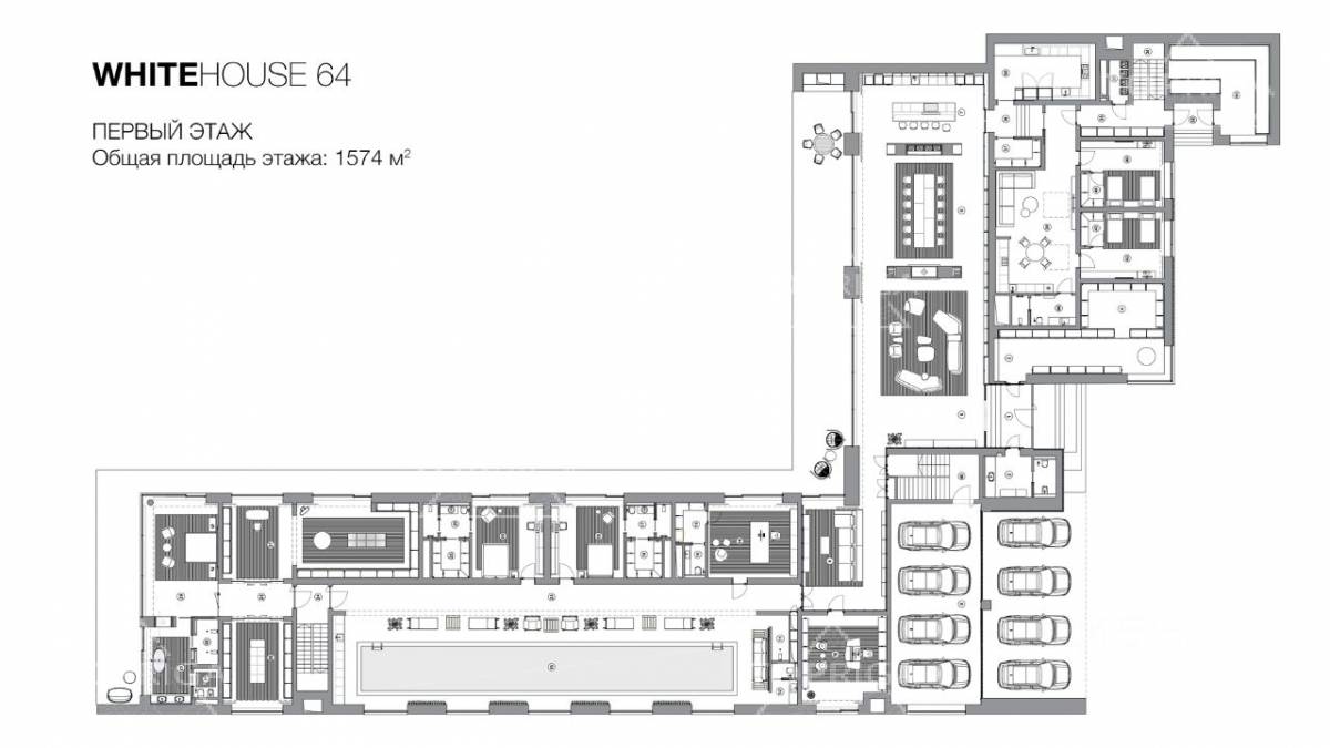 Гостиная, холл, Дом в поселке Ренессанс парк - на topriga.ru