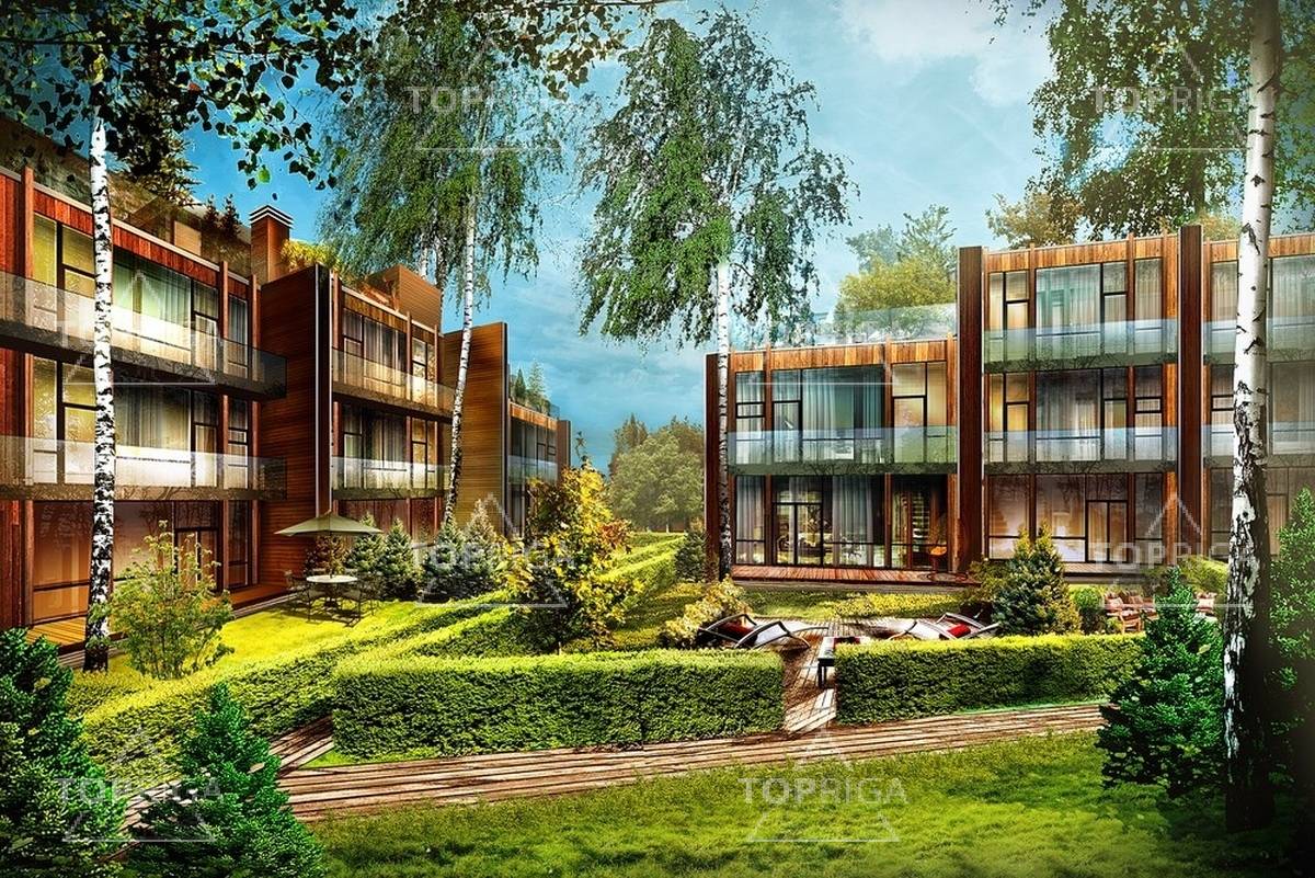 Фасад, Таунхаус в поселке Futuro park - на topriga.ru