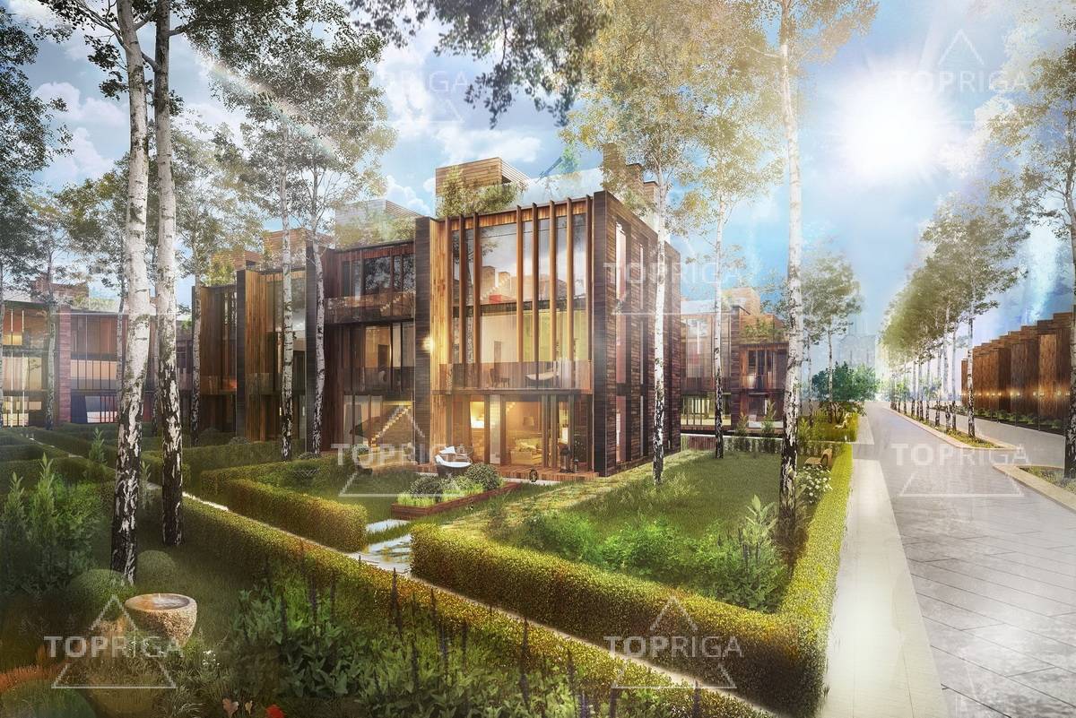 Фасад, Таунхаус в поселке Futuro park - на topriga.ru
